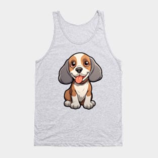 Cartoon Cute Kawaii Beagle Tank Top